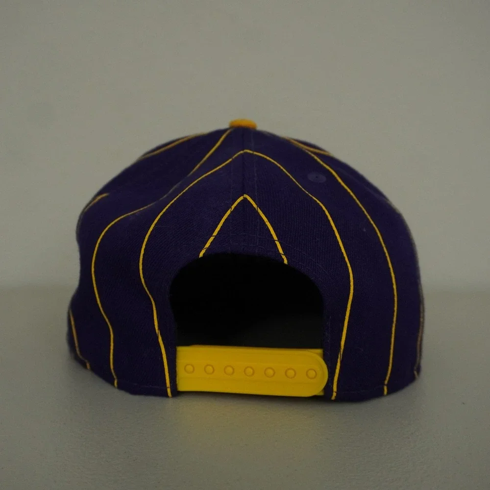New Era LSU Tigers Snapback Hat Mens OSFM Purple Yellow Pinstripe 9FIFTY